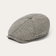 Men/Women Caps &amp; Truckers | Stetson Silk Six-Panel Cap Black/brown Herringbone