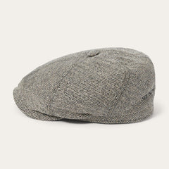 Men/Women Caps &amp; Truckers | Stetson Silk Six-Panel Cap Black/brown Herringbone