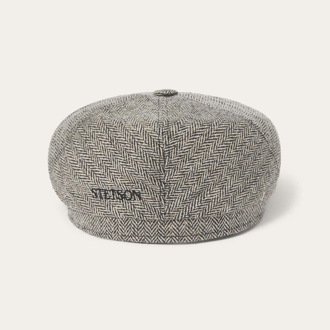 Men/Women Caps &amp; Truckers | Stetson Silk Six-Panel Cap Black/brown Herringbone