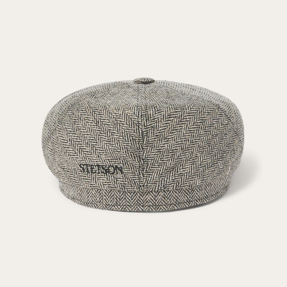 Men/Women Caps &amp; Truckers | Stetson Silk Six-Panel Cap Black/brown Herringbone