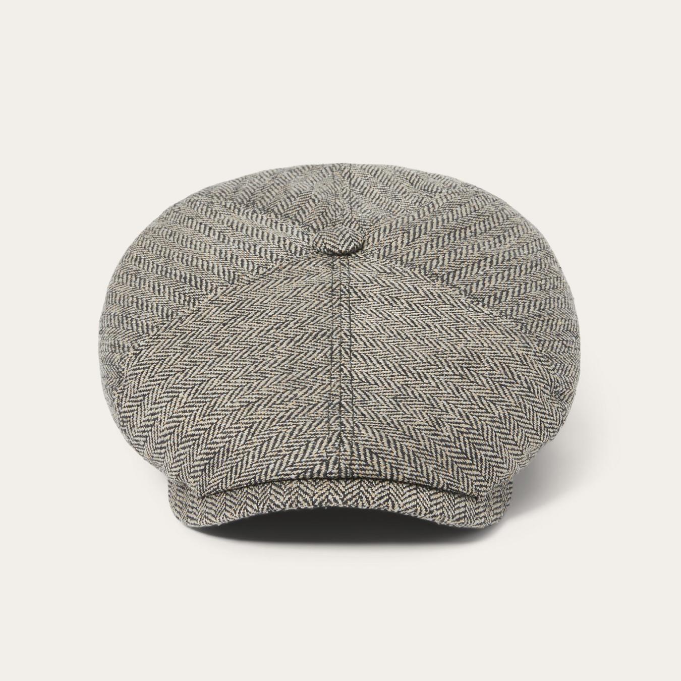 Men/Women Caps &amp; Truckers | Stetson Silk Six-Panel Cap Black/brown Herringbone