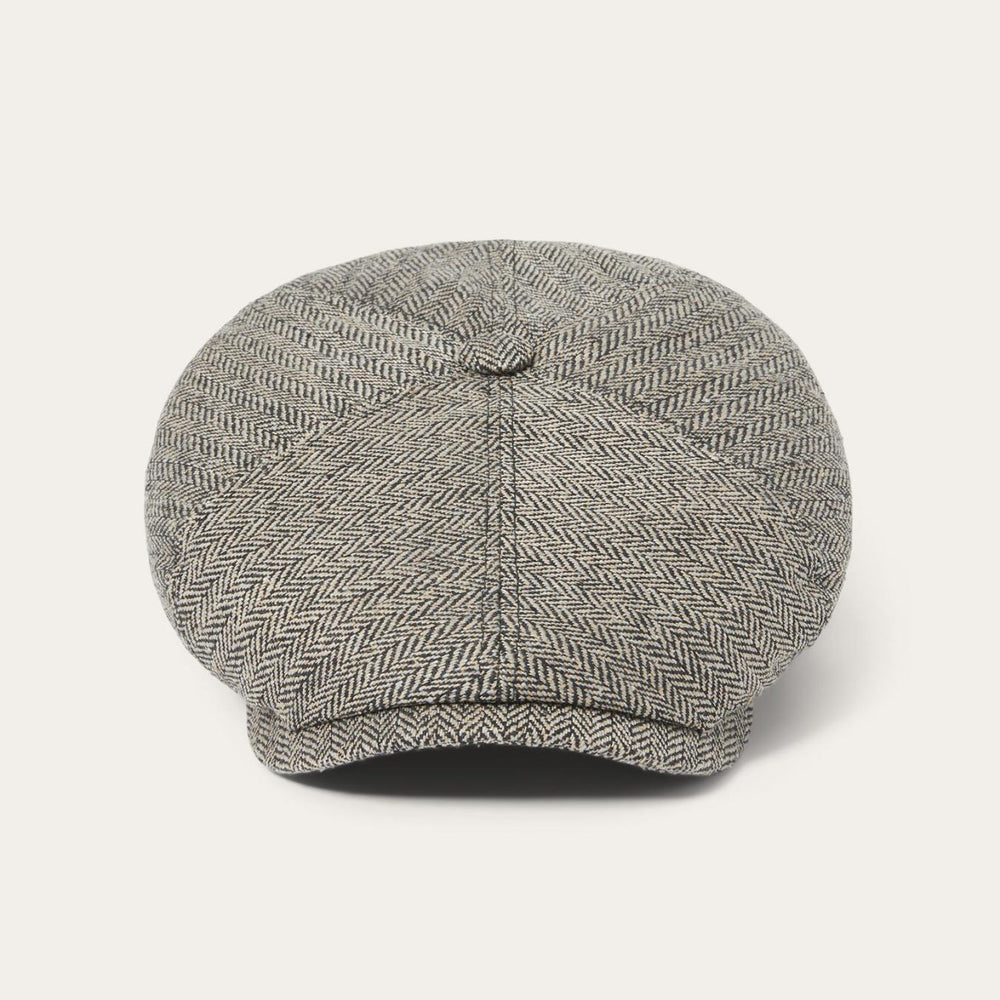 Men/Women Caps &amp; Truckers | Stetson Silk Six-Panel Cap Black/brown Herringbone