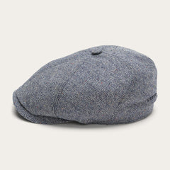 Men/Women Caps &amp; Truckers | Stetson Silk Six-Panel Cap Blue Herringbone