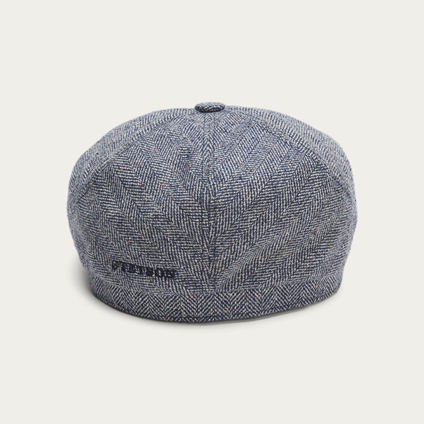 Men/Women Caps &amp; Truckers | Stetson Silk Six-Panel Cap Blue Herringbone