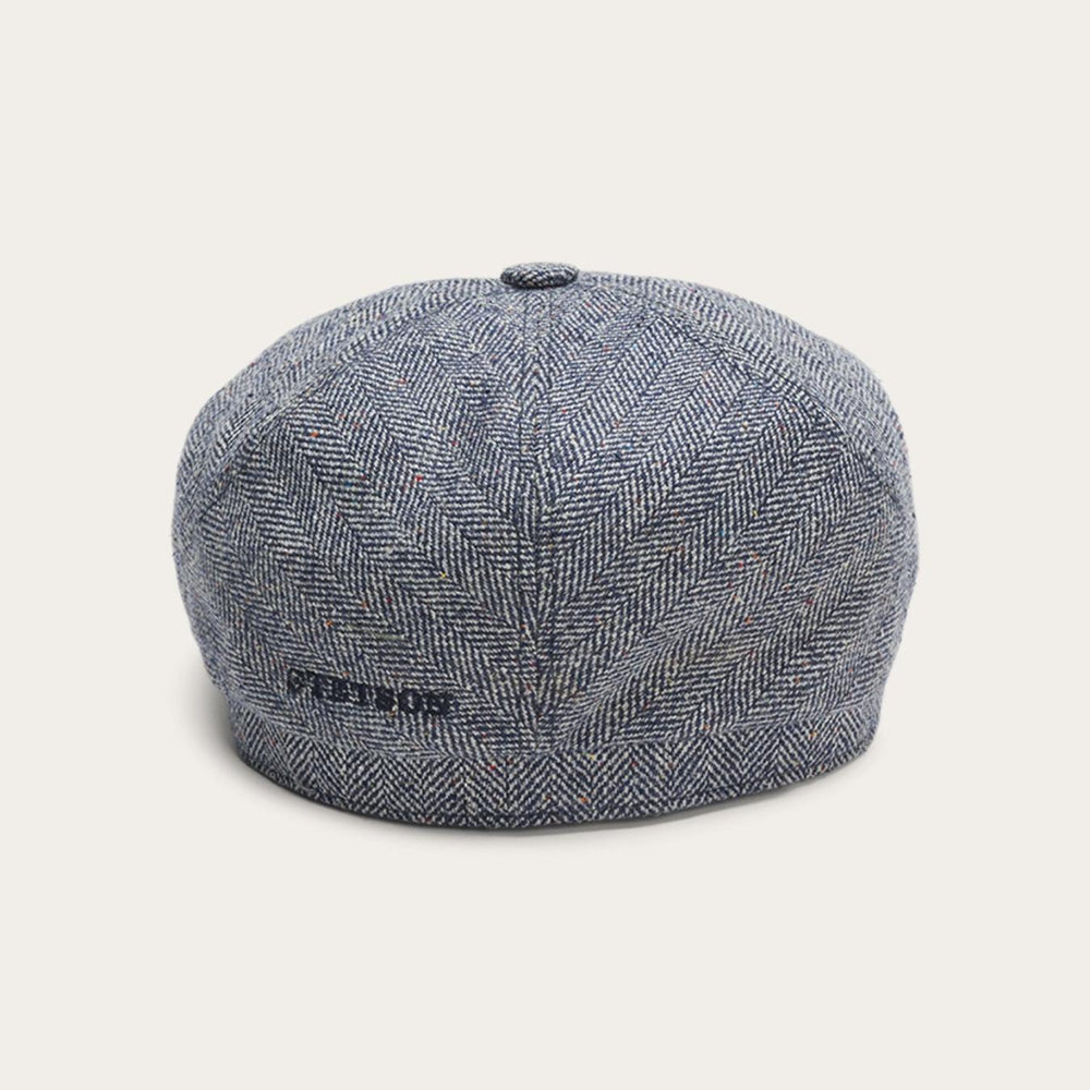 Men/Women Caps &amp; Truckers | Stetson Silk Six-Panel Cap Blue Herringbone