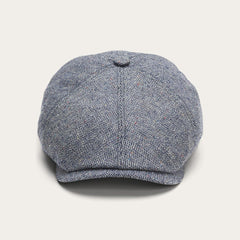 Men/Women Caps &amp; Truckers | Stetson Silk Six-Panel Cap Blue Herringbone