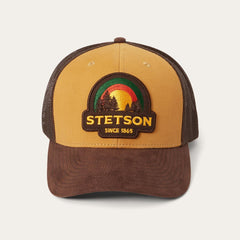 Men/Women Caps &amp; Truckers | Stetson Tan Sunset Trucker Cap Tan
