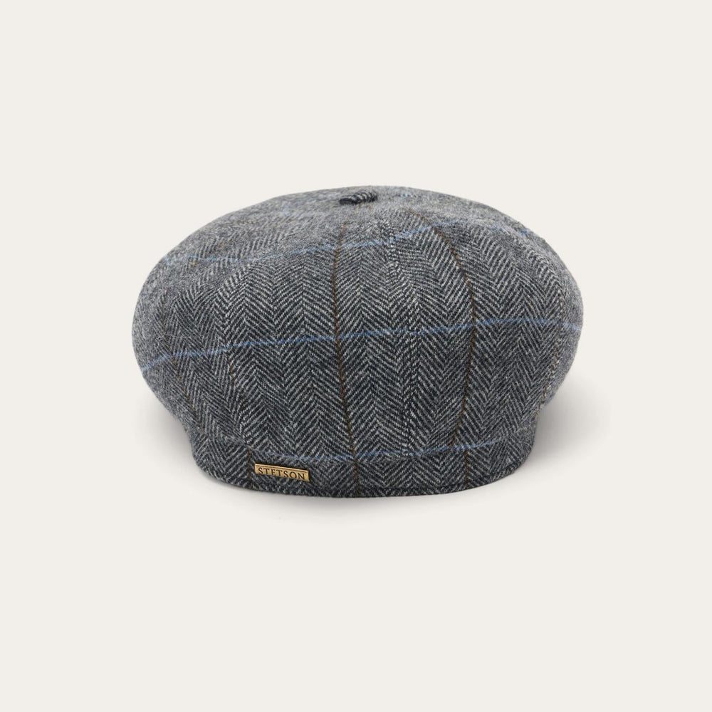Men/Women Caps &amp; Truckers | Stetson Wool Herringbone Hatteras Cap Grey Herringbone