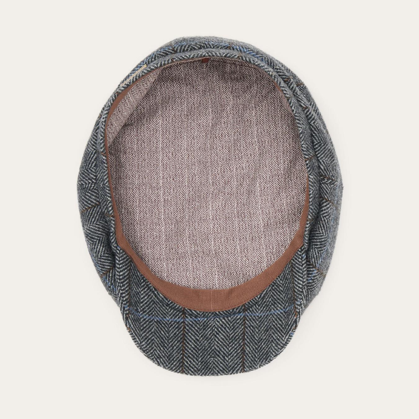 Men/Women Caps &amp; Truckers | Stetson Wool Herringbone Hatteras Cap Grey Herringbone
