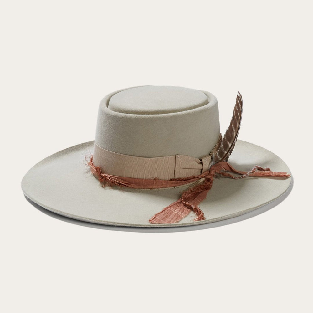 Men/Women Fedora | Stetson Kings Row Firm Felt Hat Silver Grey