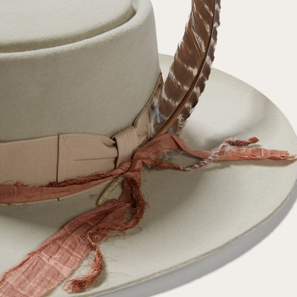 Men/Women Fedora | Stetson Kings Row Firm Felt Hat Silver Grey
