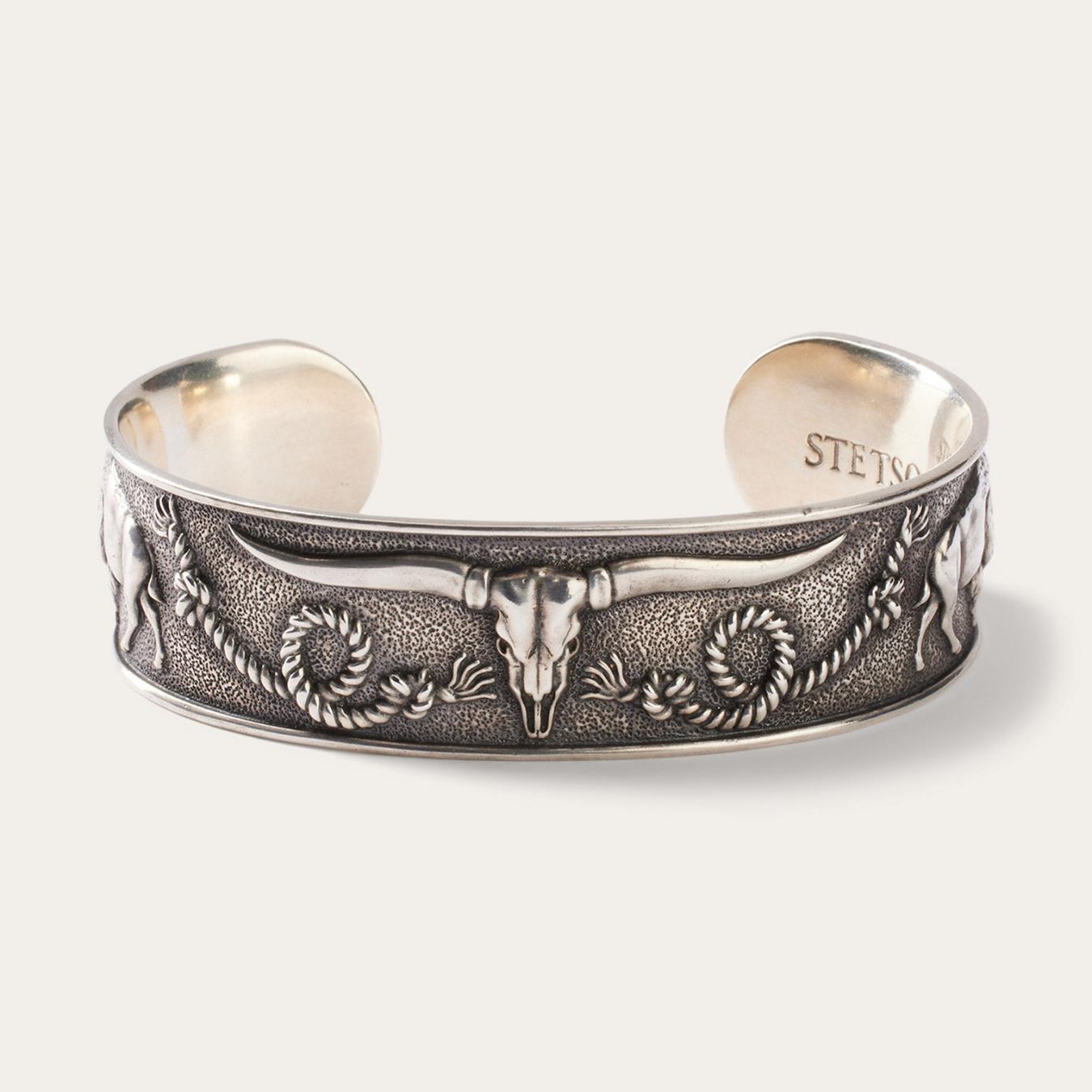 Men/Women Jewelry | Stetson Southwestern Cuff Grey
