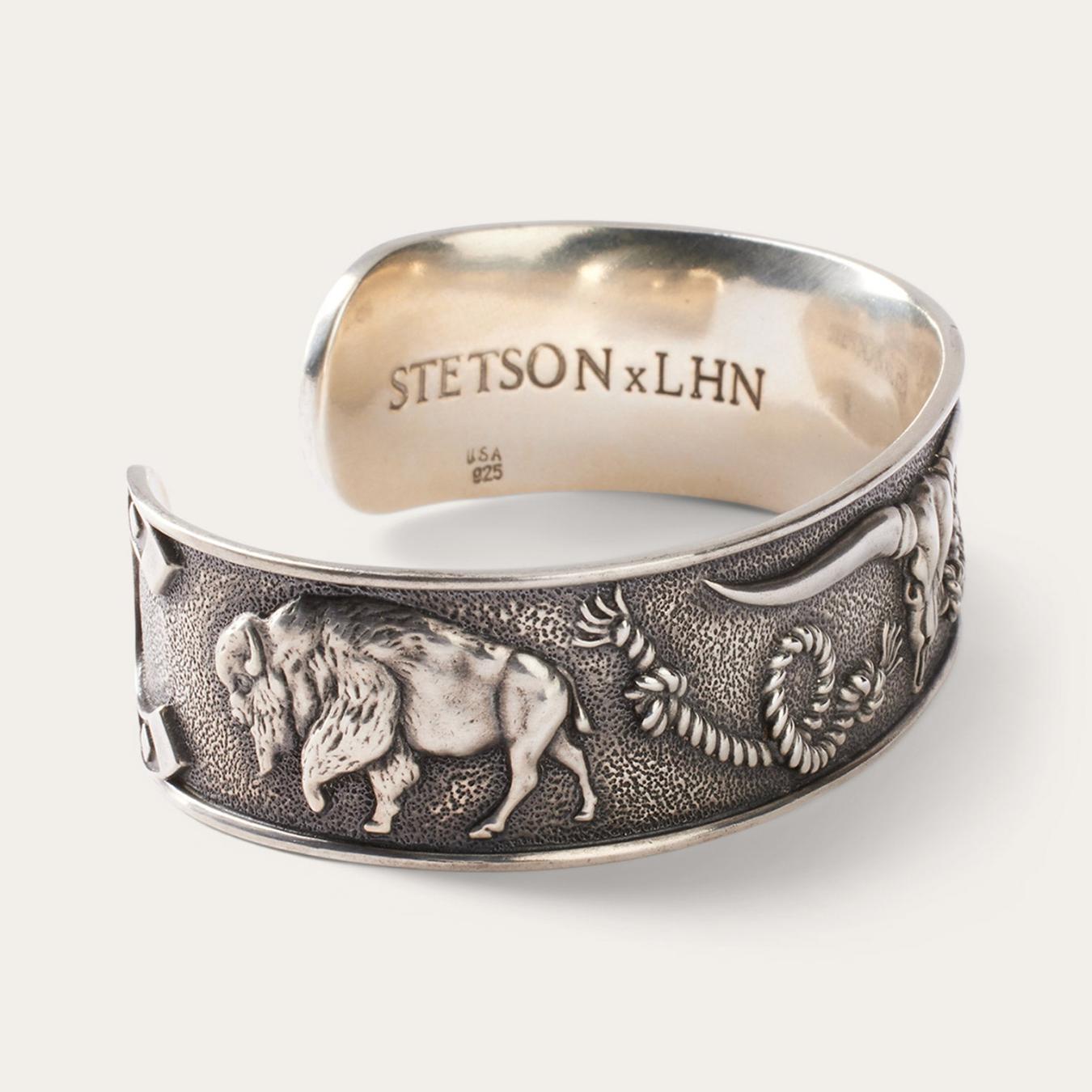 Men/Women Jewelry | Stetson Southwestern Cuff Grey