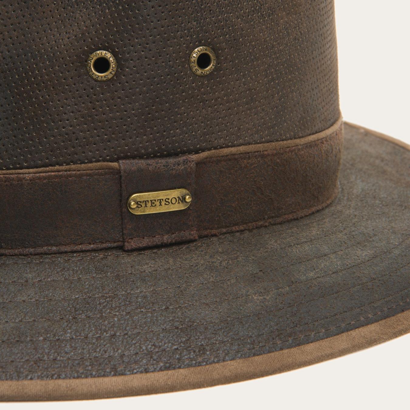 Men/Women Outdoor | Stetson Weathered Leather Safari Hat Brown