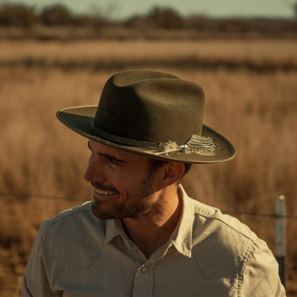 Men/Women Western | Stetson 1865 Distressed Open Road Royal Deluxe Walnut