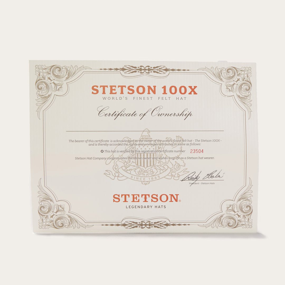 Men/Women Western | Stetson El Presidente 100X Premier Cowboy Hat Black