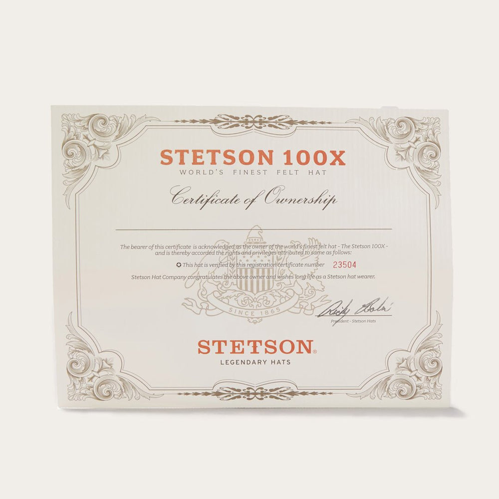 Men/Women Western | Stetson El Presidente 100X Premier Cowboy Hat Black