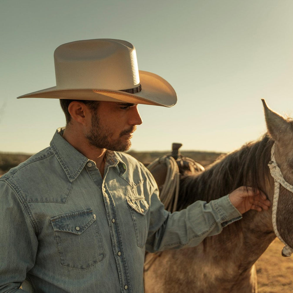 Men/Women Western | Stetson Evilla De Oro 1000X Straw Cowboy Hat Natural