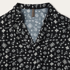 Women Blouses | Stetson Southwestern Ditzy Print Blouse Black
