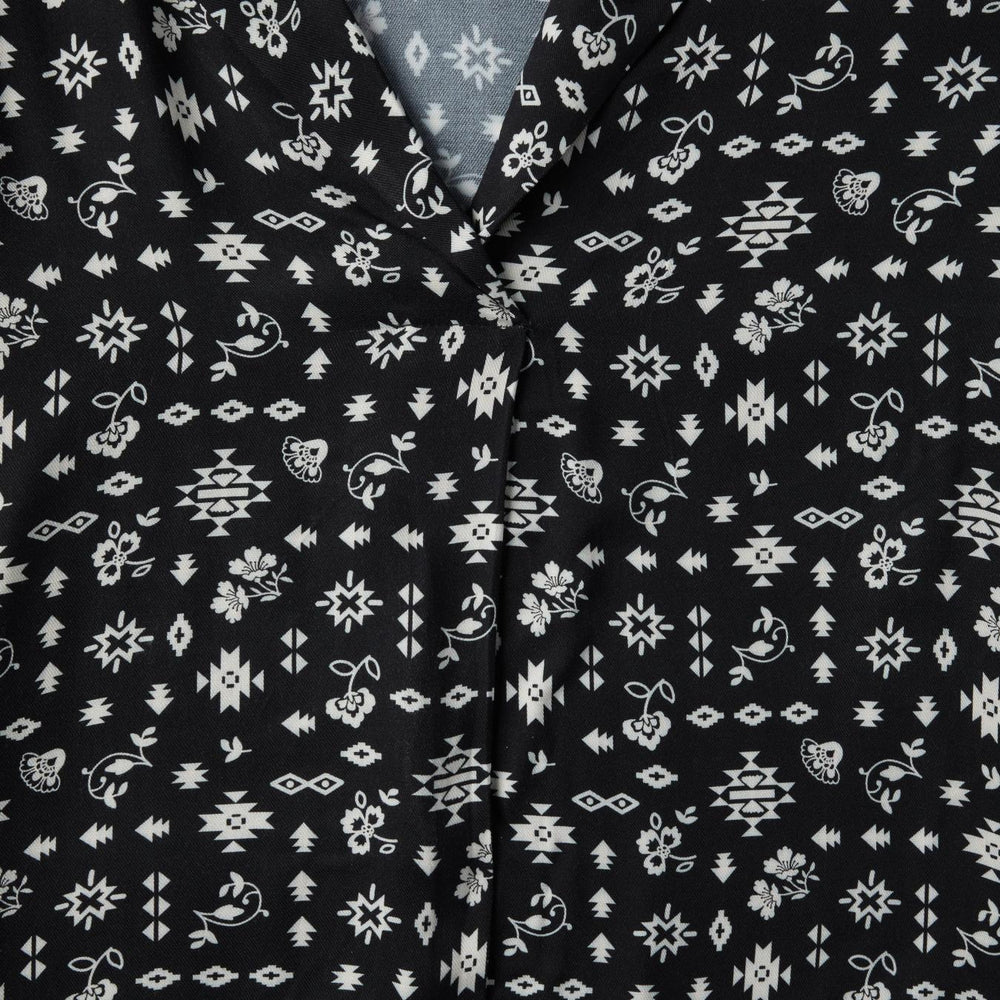 Women Blouses | Stetson Southwestern Ditzy Print Blouse Black