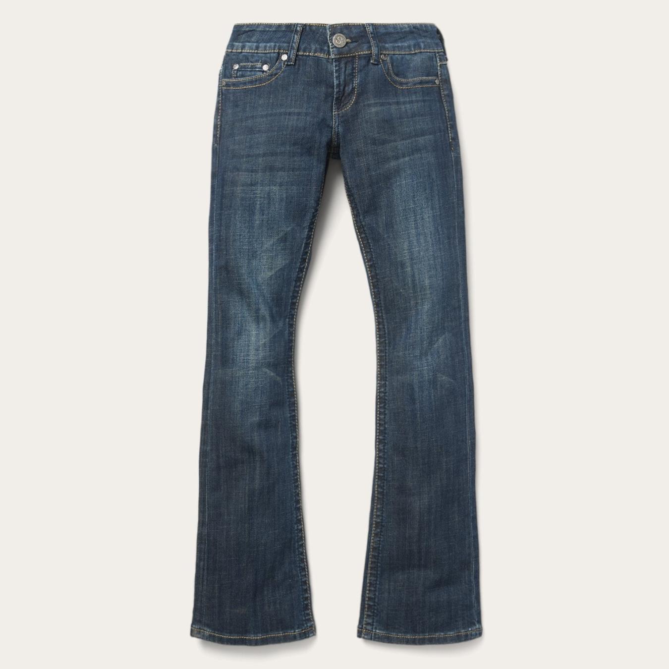 Women Denim | Stetson 818 Bootcut Jean With "S" Back Pocket Blue