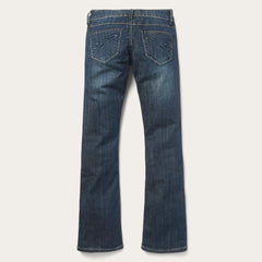 Women Denim | Stetson 818 Bootcut Jean With "S" Back Pocket Blue