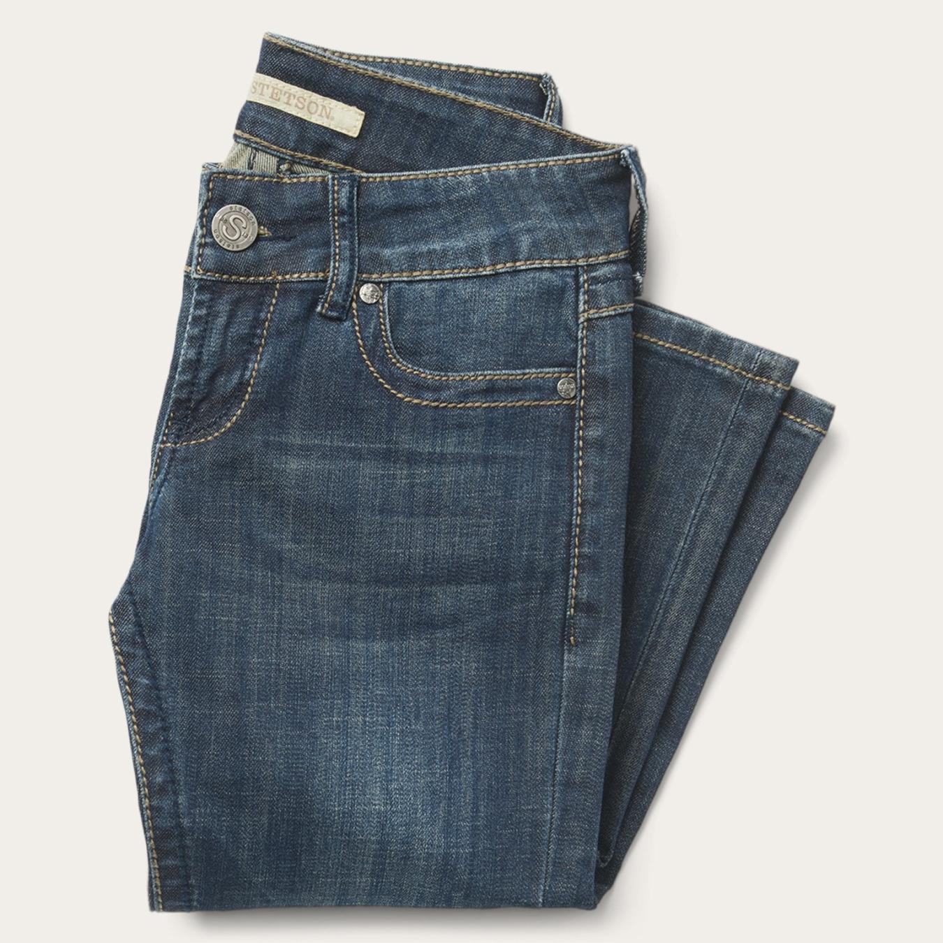 Women Denim | Stetson 818 Bootcut Jean With "S" Back Pocket Blue