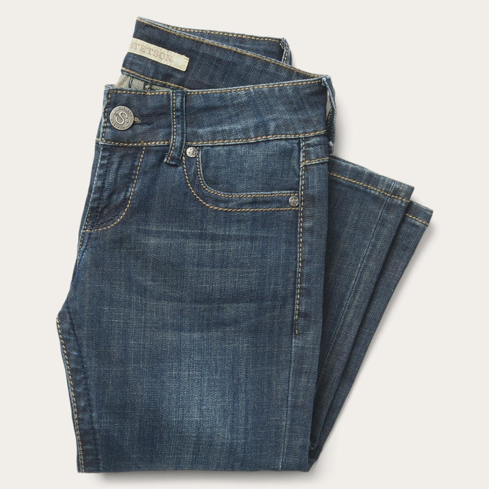 Women Denim | Stetson 818 Bootcut Jean With "S" Back Pocket Blue
