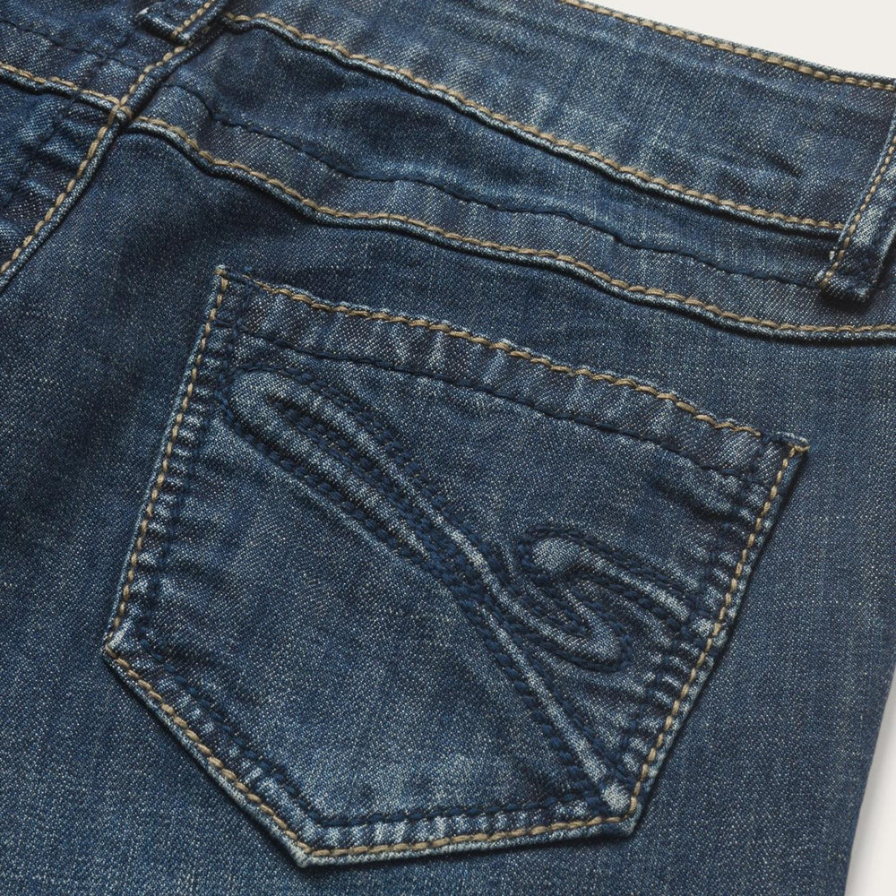 Women Denim | Stetson 818 Bootcut Jean With "S" Back Pocket Blue