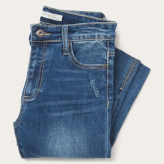 Women Denim | Stetson 902 High Waist Slim Fit Jean Blue