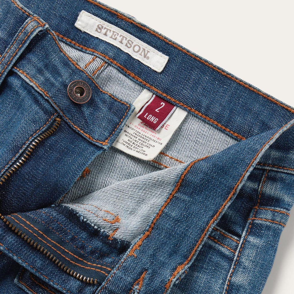 Women Denim | Stetson 921 High Rise Flare Jeans Blue