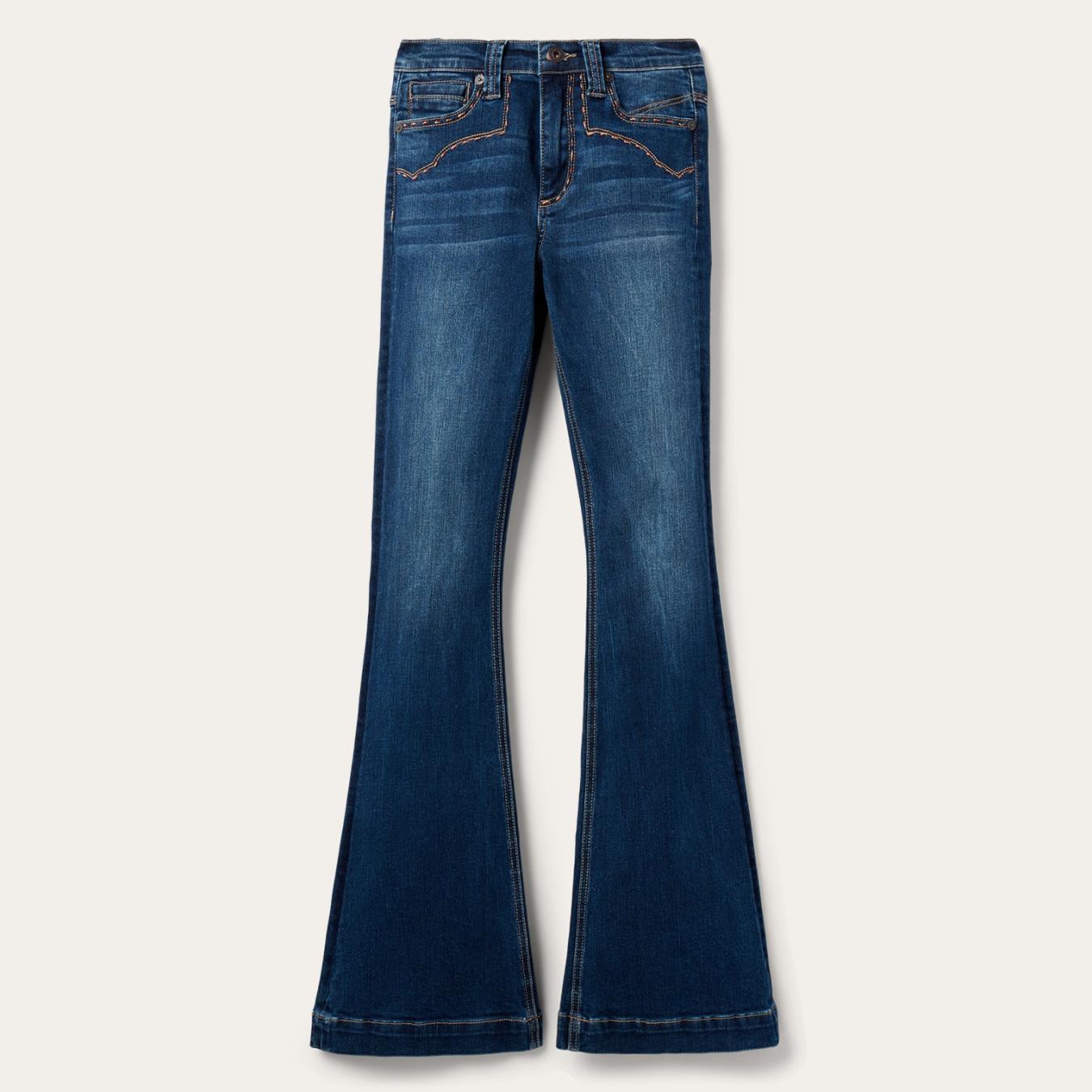 Women Denim | Stetson 921 High Rise Flare Jeans Blue