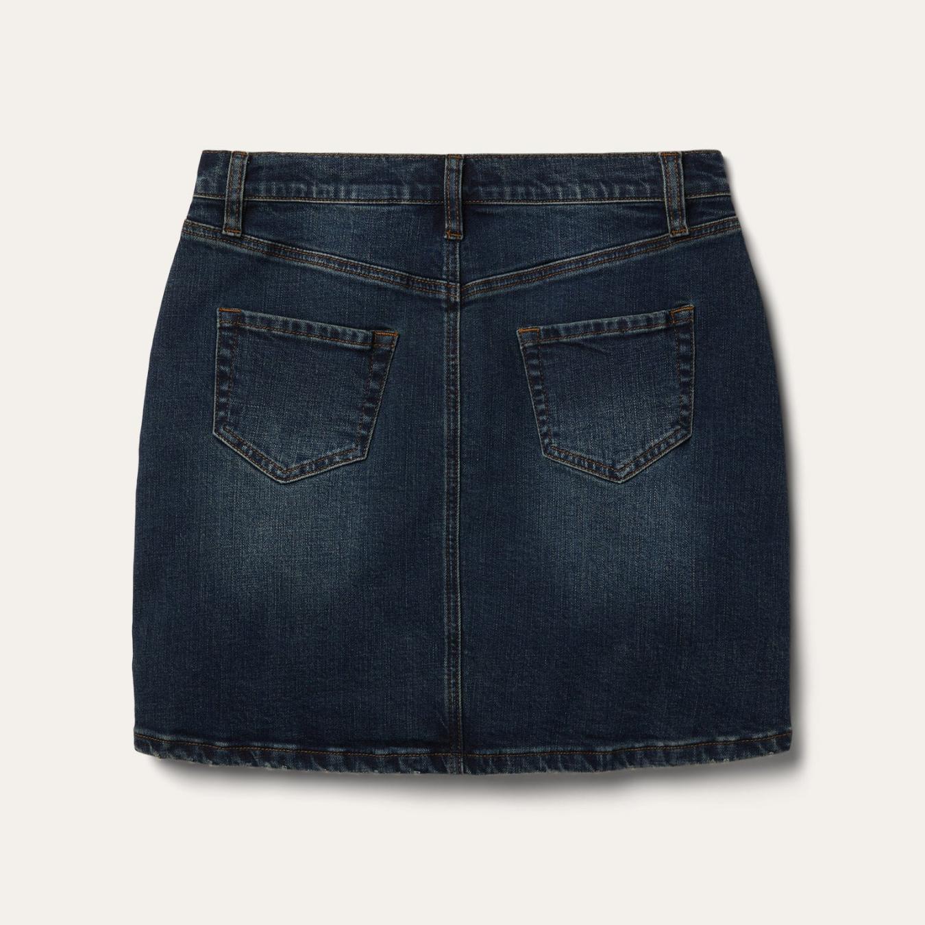 Women Denim | Stetson Stretch Denim 5-Pocket Skirt Blue