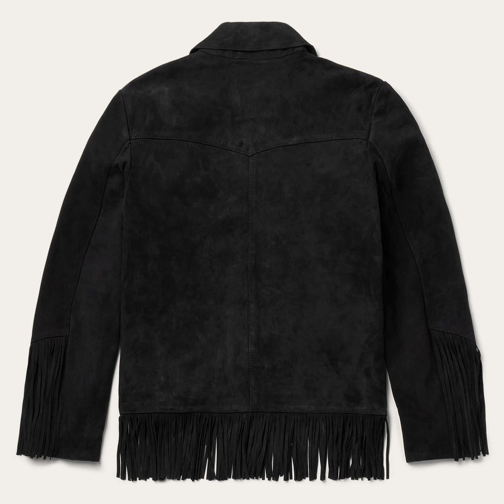 Women Fringe Jackets | Stetson Fringe Suede Jacket Black