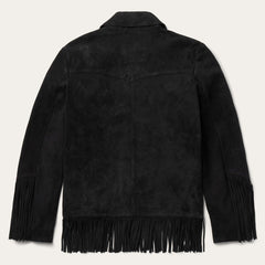 Women Fringe Jackets | Stetson Fringe Suede Jacket Black