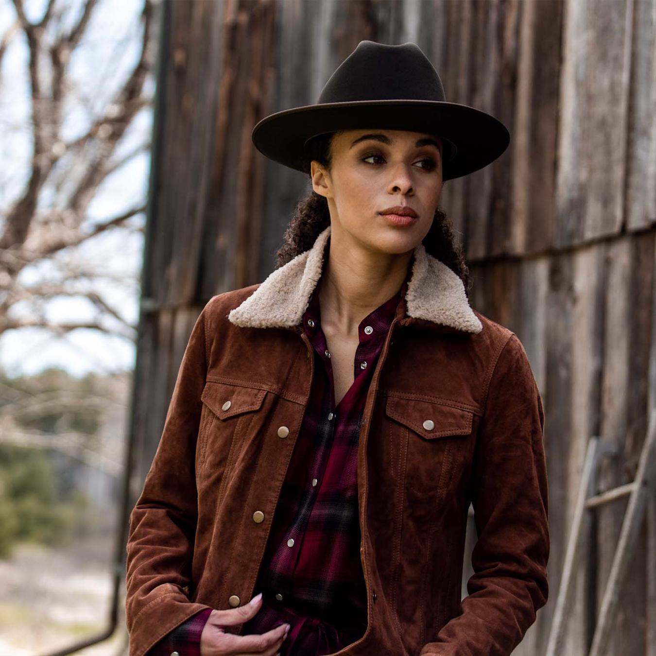 Women Jackets | Stetson Classic Bomber Jacket Brown