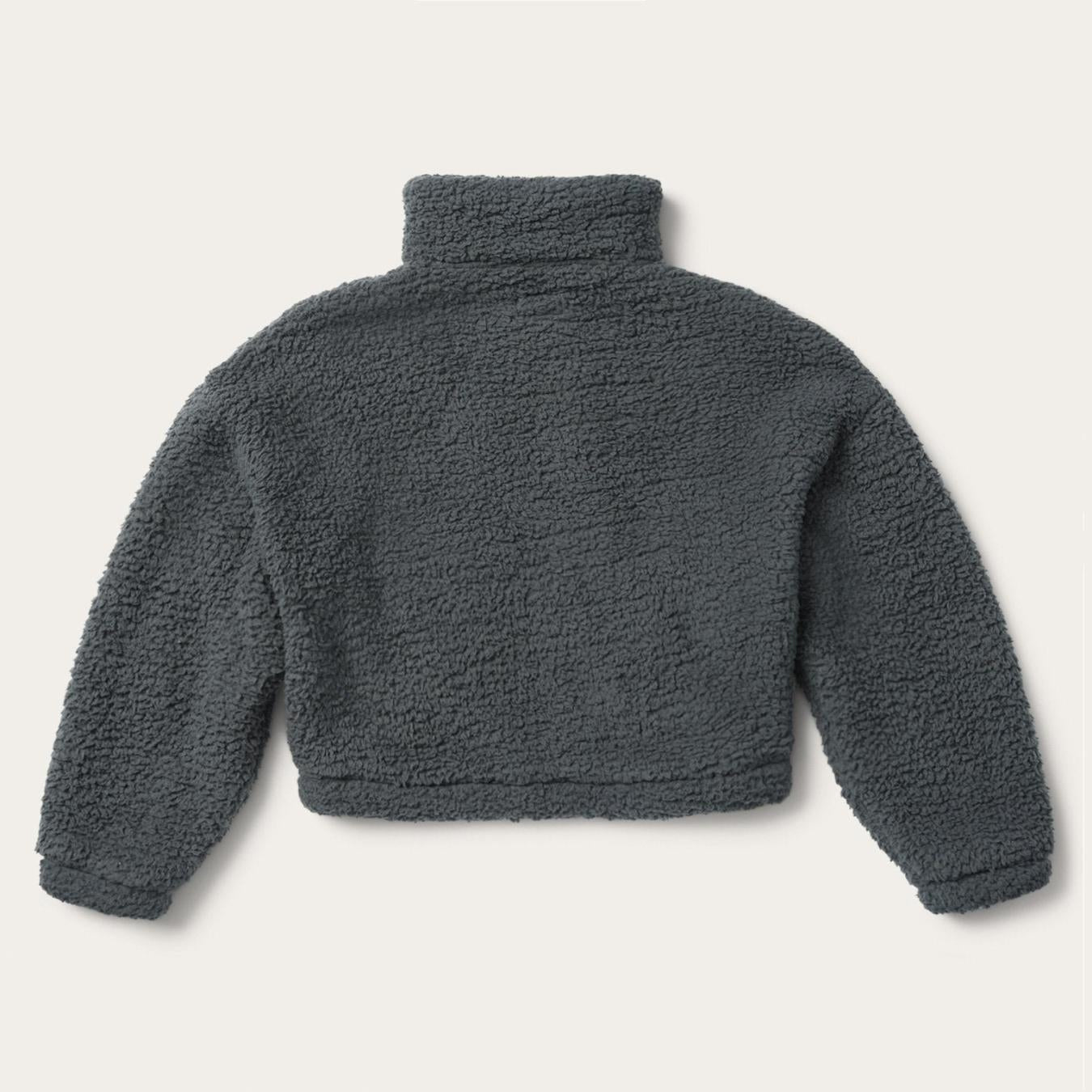 Women Jackets | Stetson Fuzzy Teddy Bear Fleece Jacket Grey
