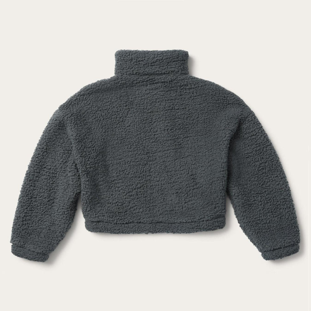 Women Jackets | Stetson Fuzzy Teddy Bear Fleece Jacket Grey