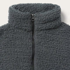 Women Jackets | Stetson Fuzzy Teddy Bear Fleece Jacket Grey