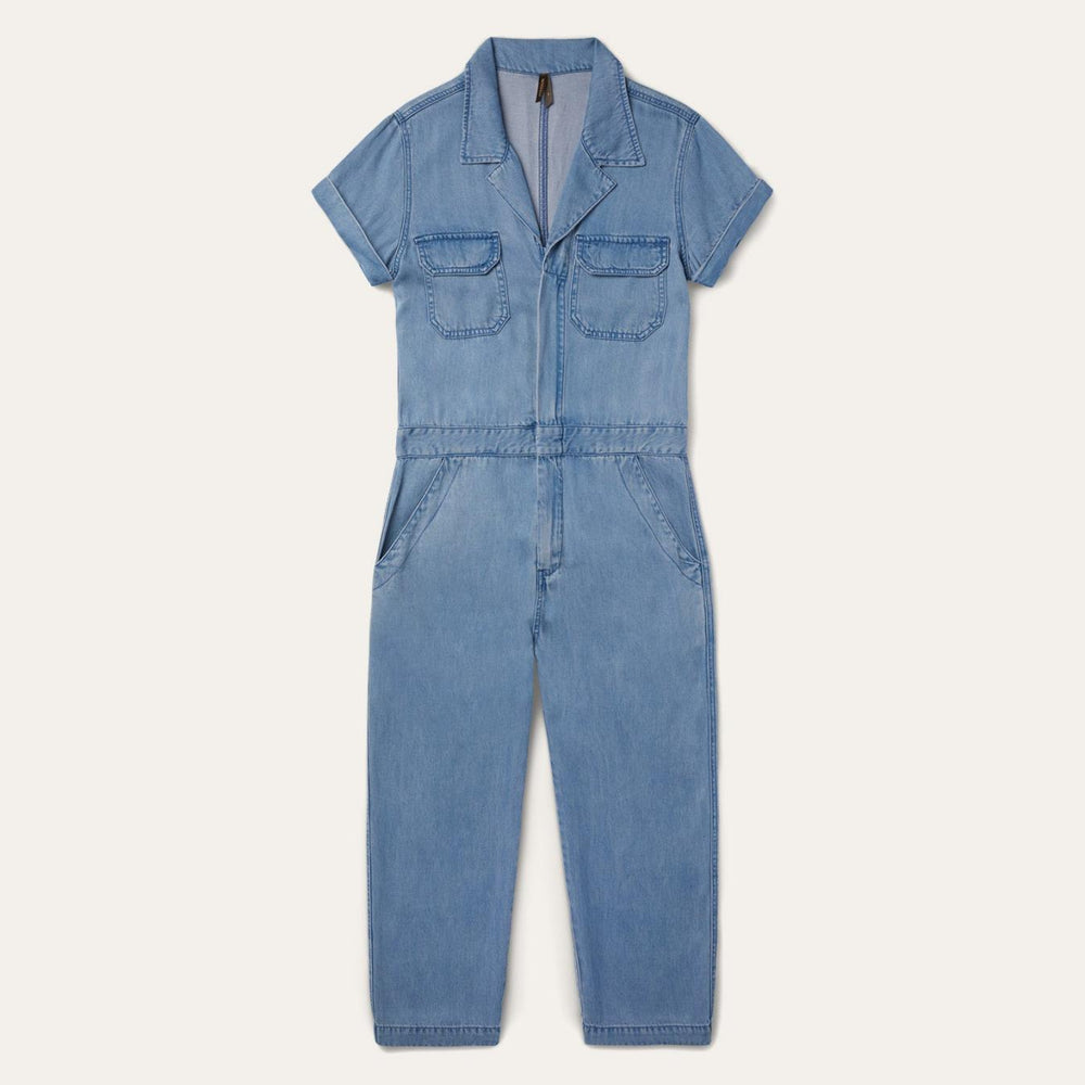 Women Jumpsuits | Stetson Notch Collar Jumpsuit Blue