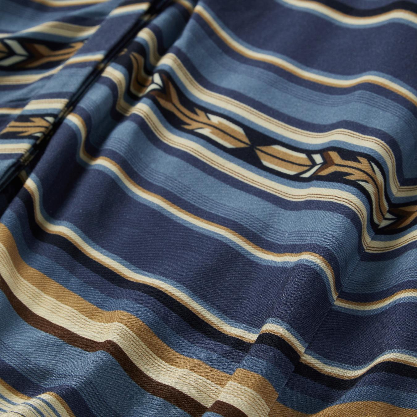 Women Midi | Stetson Indigo Serape Print Dress Blue