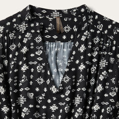 Women Midi | Stetson Southwestern Ditzy Print Dress Black