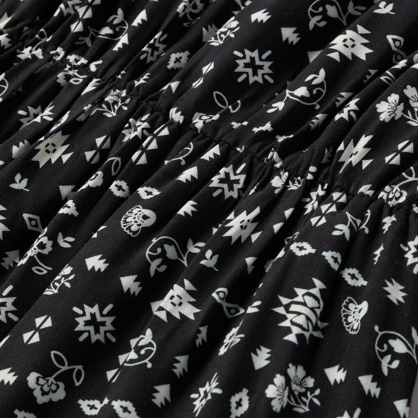 Women Midi | Stetson Southwestern Ditzy Print Dress Black