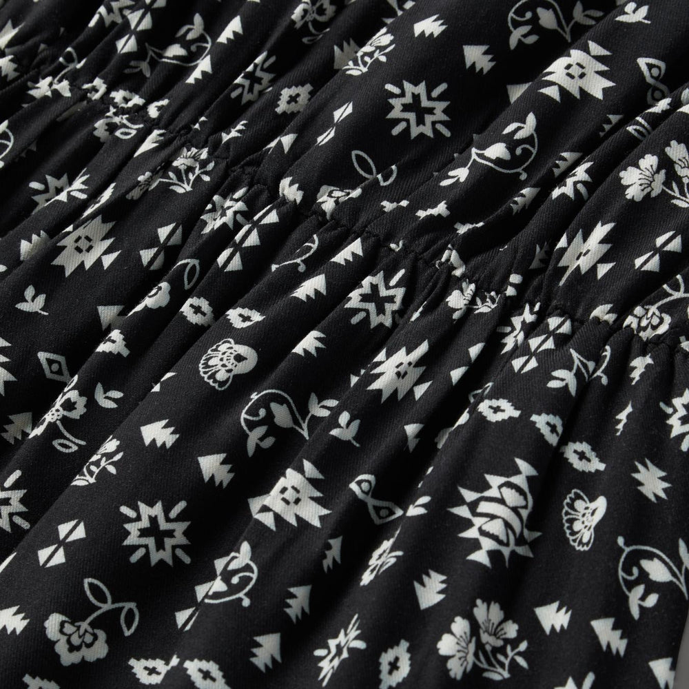 Women Midi | Stetson Southwestern Ditzy Print Dress Black