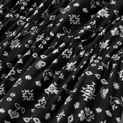 Women Midi | Stetson Southwestern Ditzy Print Dress Black