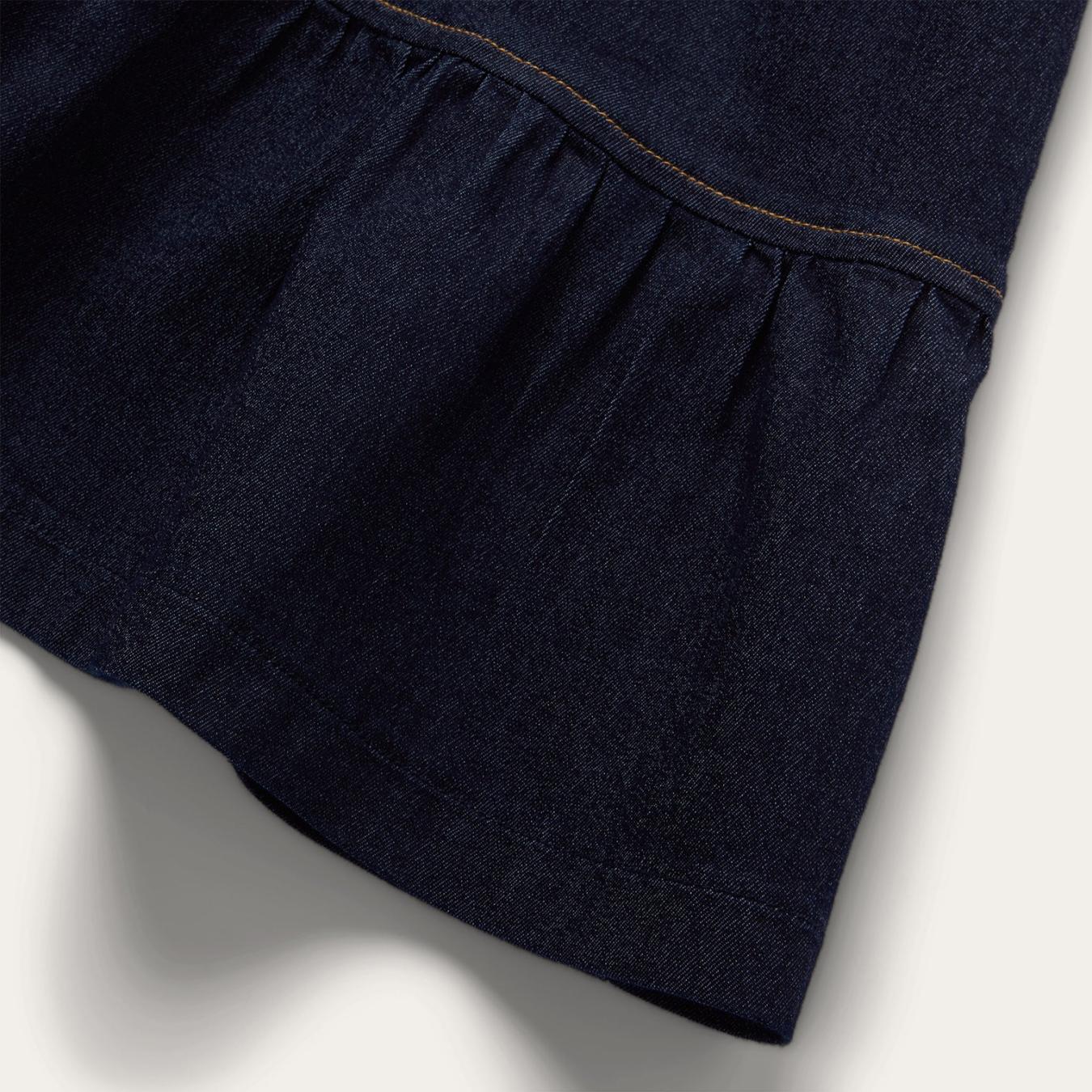 Women Mini | Stetson Dark Denim Dress With Contrast Top Stitching Blue