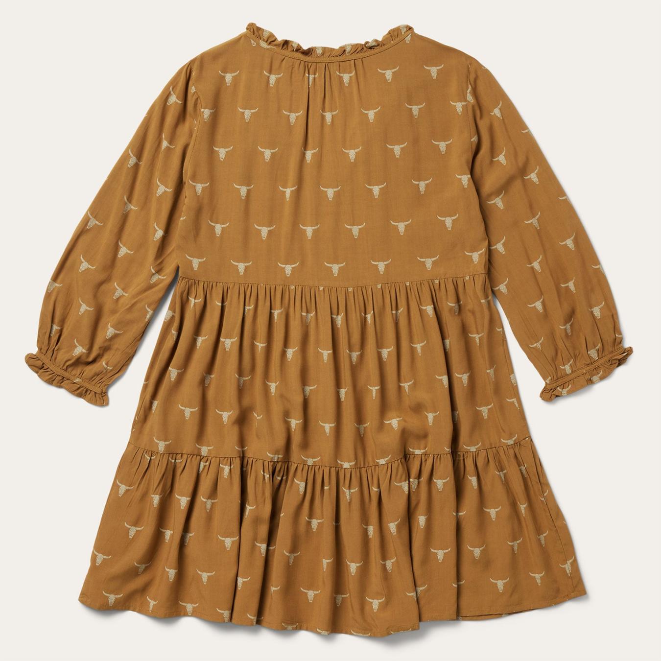Women Mini | Stetson Mojave Longhorn Print Dress Brown