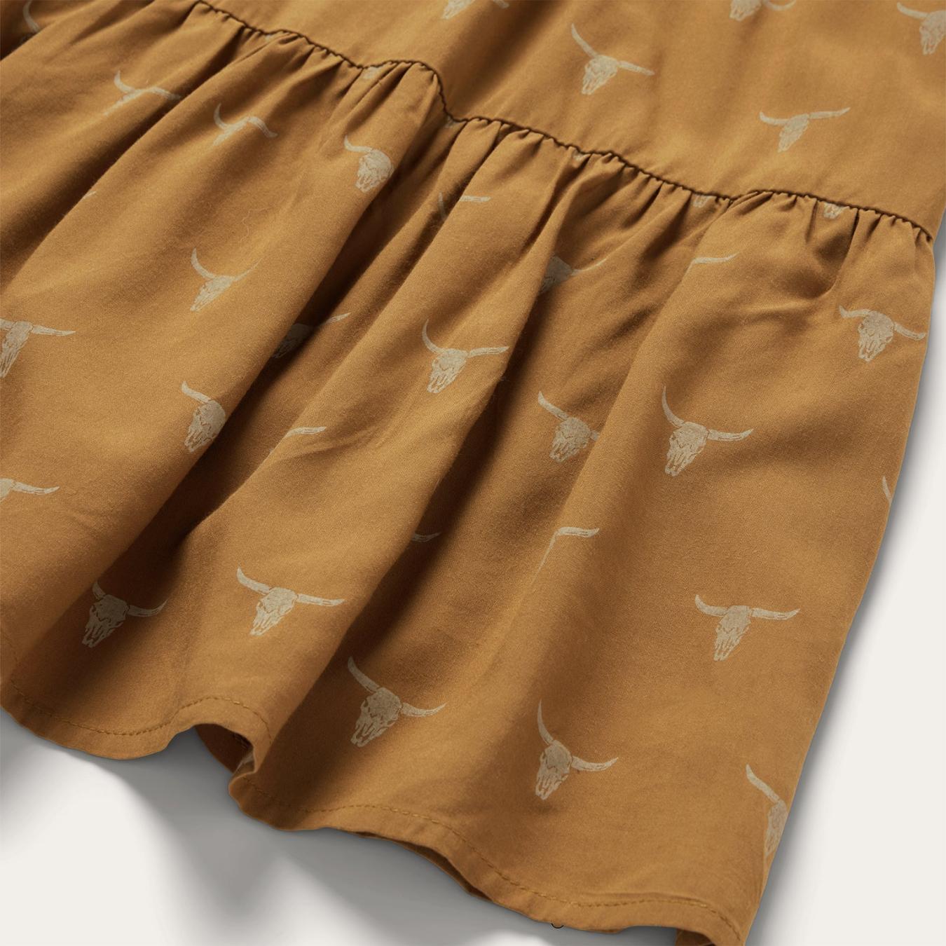 Women Mini | Stetson Mojave Longhorn Print Dress Brown