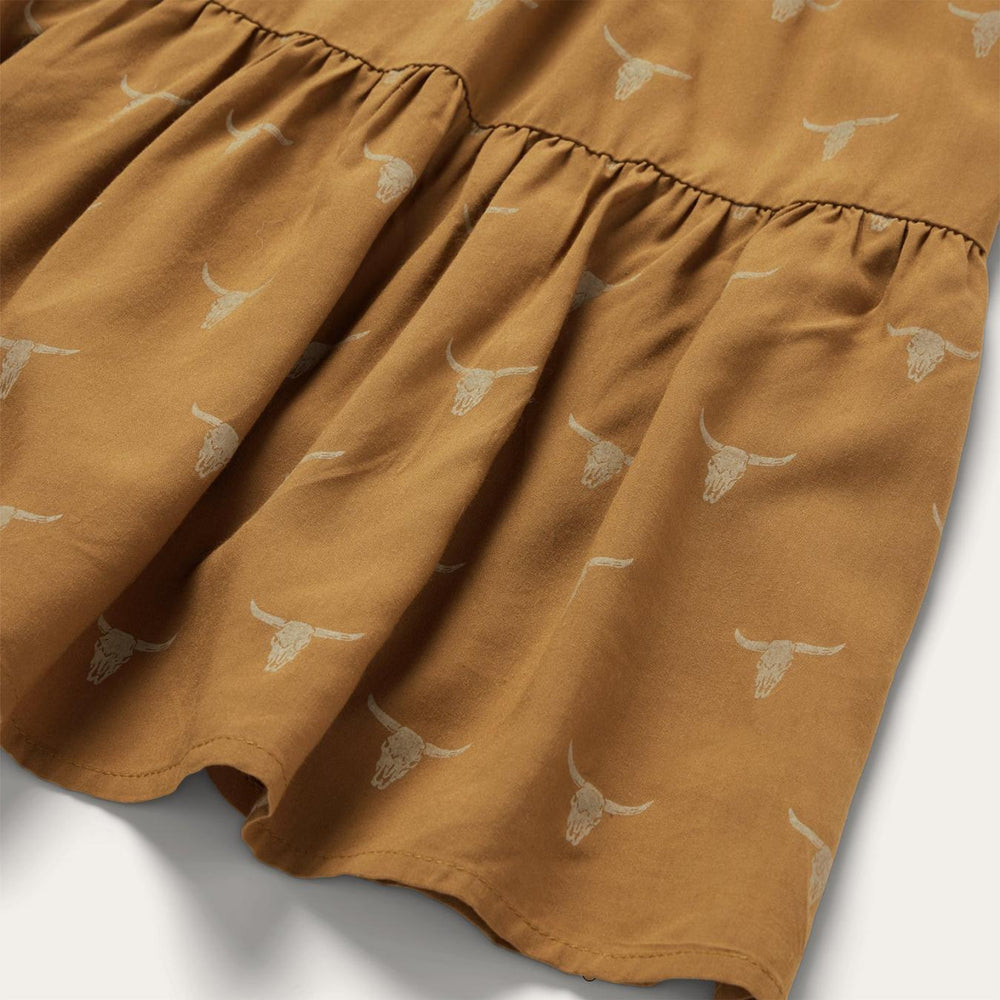 Women Mini | Stetson Mojave Longhorn Print Dress Brown