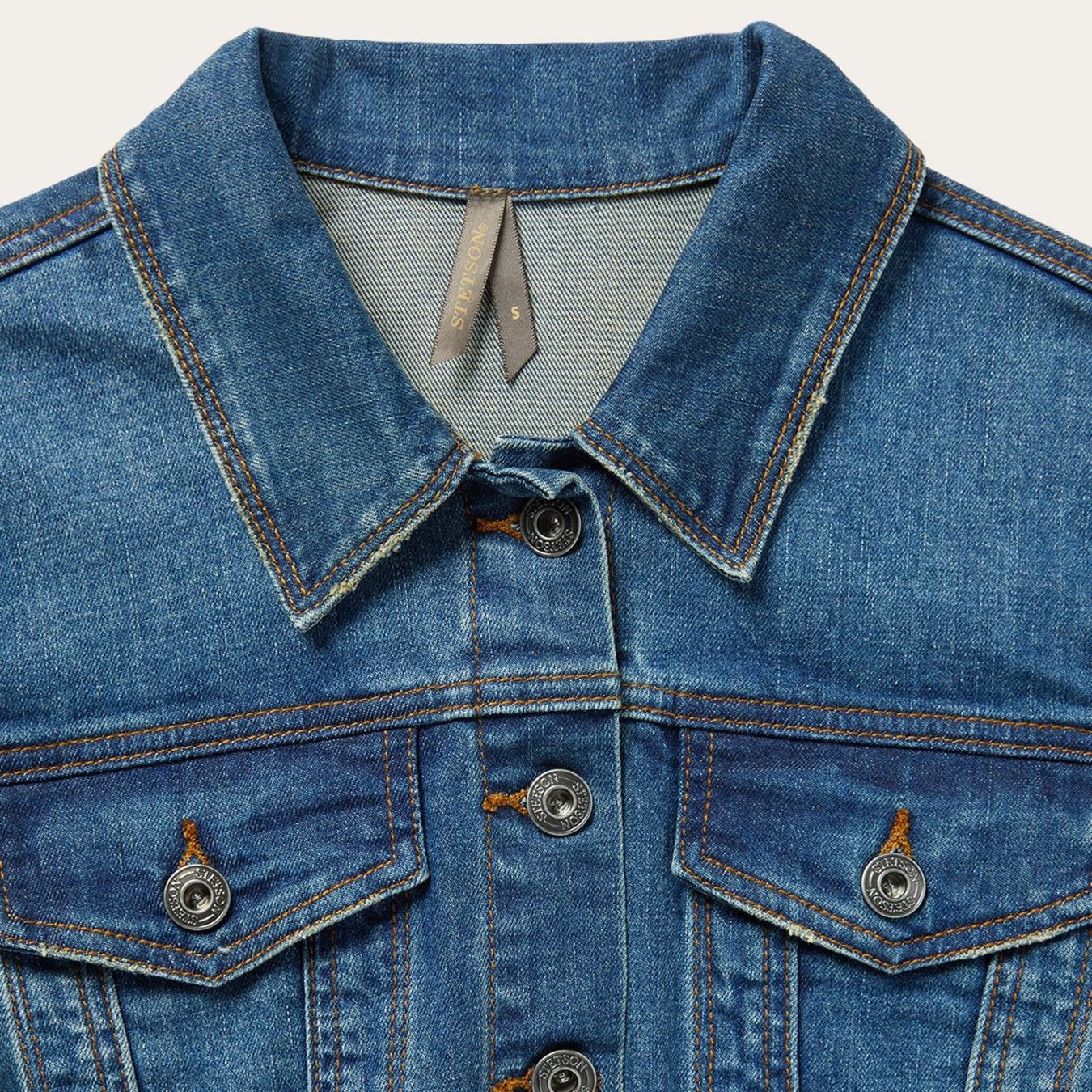 Women Mini | Stetson Premium Denim Shirt Dress Blue